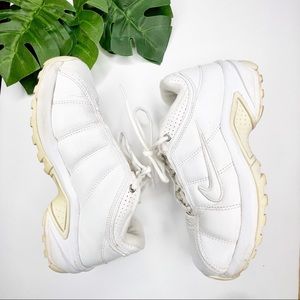 Nike Air chunky white lace up sneakers